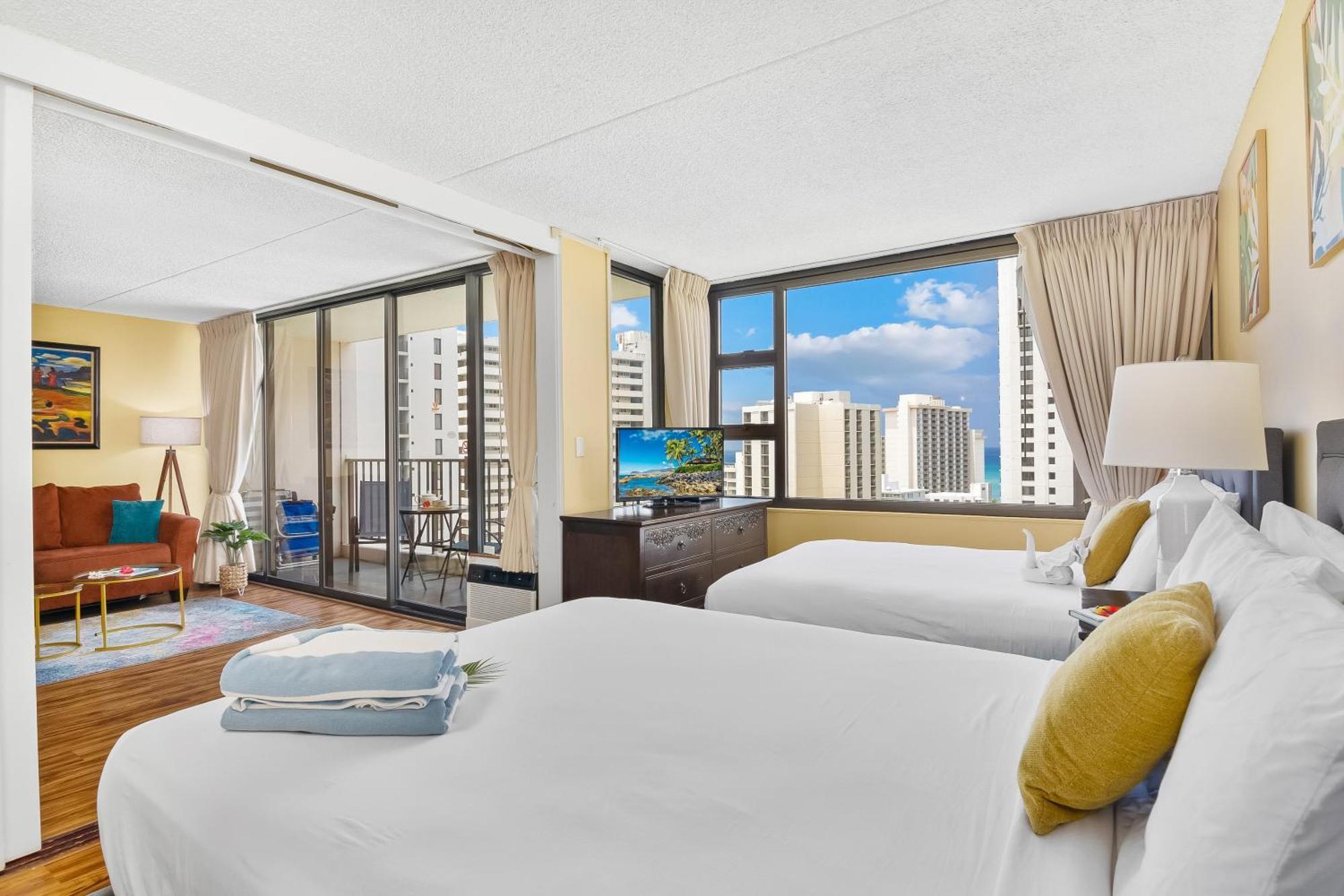 Beautiful 1Br, Steps To Waikiki Beach And Parking Honolulu Buitenkant foto